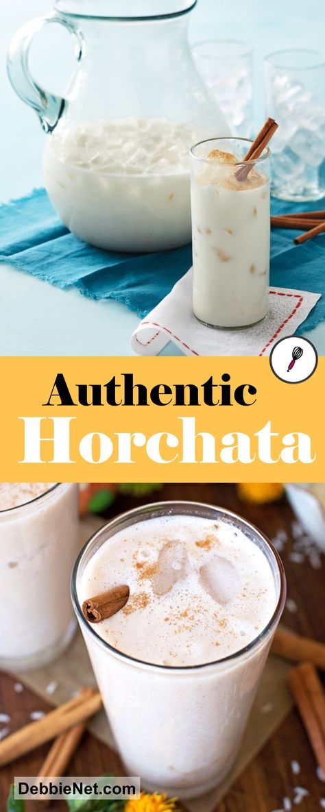 Horchata Desserts, Authentic Horchata, Spanish Drinks, Mexican Horchata, Horchata Recipe, Authentic Mexican Recipes, Homemade Mexican, Mexican Drinks, Tacos Burritos