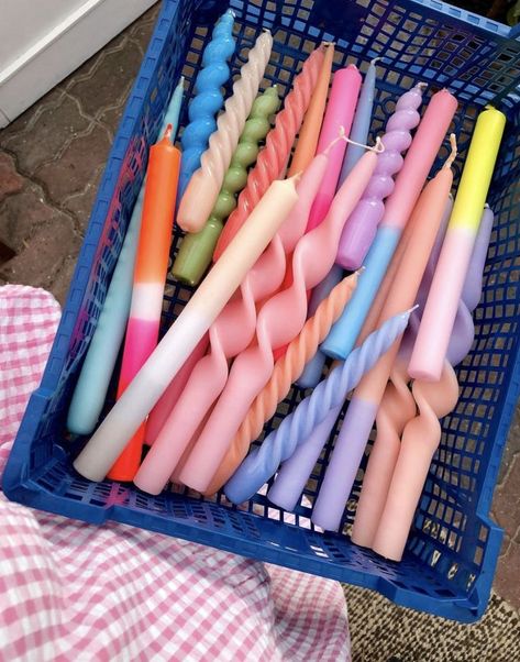 Danish Pastel Aesthetic, Danish Pastel, Colorful Candles, Pastel Aesthetic, Pastel, Candles