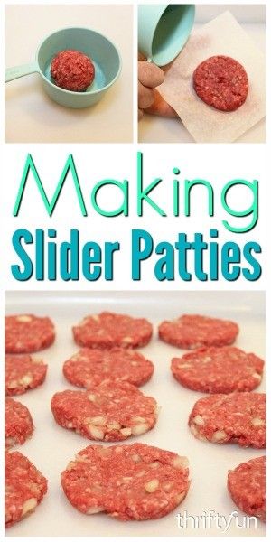 Mini Hamburger Patties, Mini Sliders Hamburger, Slider Patties, How To Make Patties, Mini Hamburger Sliders, How To Make Sliders, Sliders Recipes Hamburger, Little Sandwiches, Homemade Sliders