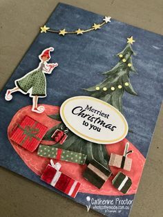 Stampin' Up! AWH Heart of Christmas Week 14 - What Cathy Made Gold Star Stickers, Christmas Whimsy, Christmas Week, Stamp Blocks, Christmas Bell, Merry Christmas To You, Stampin Up Christmas, Whimsical Christmas, Shaker Cards