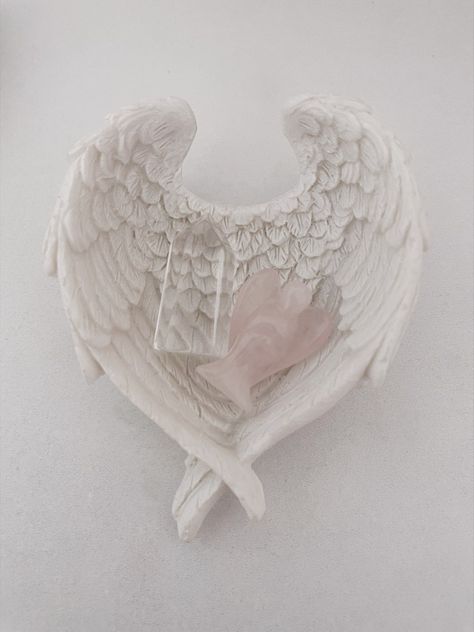 Angelic Bedroom, Soft Angel Core, Angel Room Decor, Pink Angel Aesthetic, Angel Core Aesthetic, Bella Core, Ballerina Room, Clay Angel, Angel Core