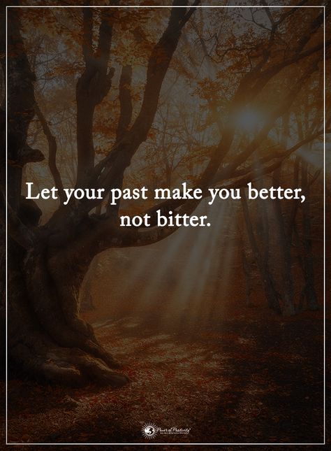 Let your past make you better, not bitter. #powerofpositivity #positivewords #positivethinking #inspirationalquote #motivationalquotes #quotes #life #love #hope #faith #respect #past #better #bitter Better Not Bitter, He Chose Me, Mind Unleashed, Smart Things, Power Of Positivity, Quotes Life, Positive Words, Knowing God, Change My Life