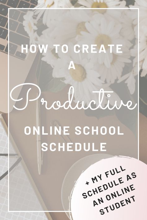 If you’re having trouble being productive as an online student, check out this example of an online school routine and 3 simple steps you can take to create a productive daily schedule. Daily Routine Schedule Student, Productive Schedule, Online School Routine, Daily Routine Schedule For College Students, Best Daily Routine For Students, Perfect Daily Routine For Students, Online College Schedule Daily Routines, Back To School Tips Highschool, College Schedule