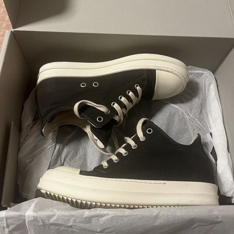 low top rick owens Low Top Rick Owens, Rick Owens Low, Rick Owens Shoes, Shoes Low Top, On Vacation, Rick Owens, Low Top, Designer Shoes, Man Shop