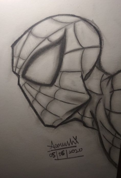 Spiderman Sketch Spiderman Side Profile Drawing, Spiderman Side Profile, Sketches Spiderman, Spiderman Sketch, Spiderman Sketches, Side Profile Drawing, Spiderman 2, Profile Drawing, Sketch Pencil