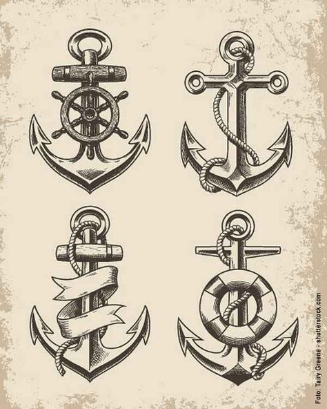 Merchant Marine Tattoo, Marine Tattoos, Anker Tattoo Design, Tattoo Anchor, Navy Tattoos, Anchor Designs, Anchor Tattoo Design, Anker Tattoo, Tato Henna