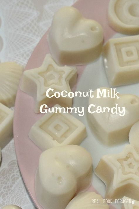 Healthy Homemade Candy, Coconut Gummies, Gelatin Candy, Milk Candy Recipe, Scd Snacks, Gelatin Gummies, Paleo Easter, Recipe Coconut Milk, Gaps Intro