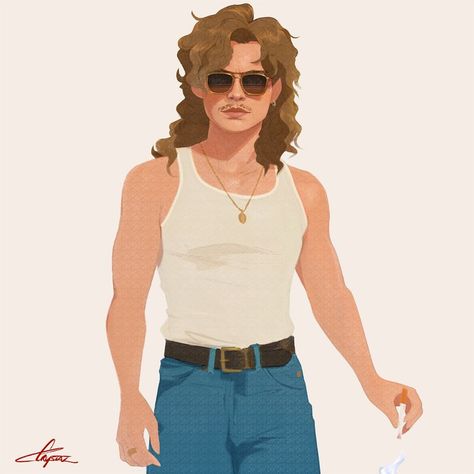 Stranger Things Billy Hargrove by Crystal-Jade Vaughan, crystaljadevaughan, Dacre Montgomery, Season 3, fanart, fan art Dacre Montgomery Stranger Things, Stranger Things Billy Hargrove, Stranger Things Billy, Akali League Of Legends, Billy Hargrove, Dacre Montgomery, Stranger Danger, Billy Boy, Stranger Things Have Happened