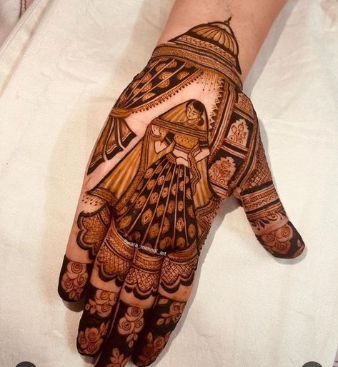 Bridal Groom Mehndi Designs, Dhulan Mehndi Designs Full Hand, Barat Mehndi Design, Portrait Mehndi Designs, Dhula Dhulan Mehndi Designs, Groom Face Mehndi Designs, Braid Mehndi, Figure Mehndi Design, Mehdi Degine