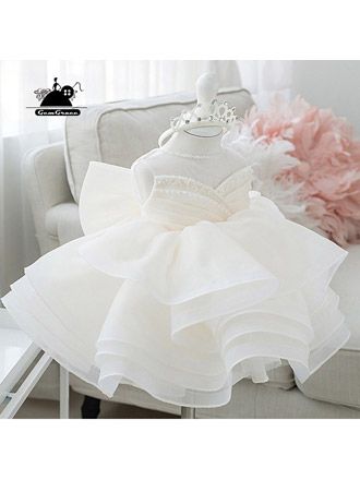 Shop now! Baby Pageant Dresses, Baby Pageant, Girls Pageant Gowns, Delicate Gown, Satin Flower Girl Dress, Princess Flower Girl Dresses, Pageant Gown