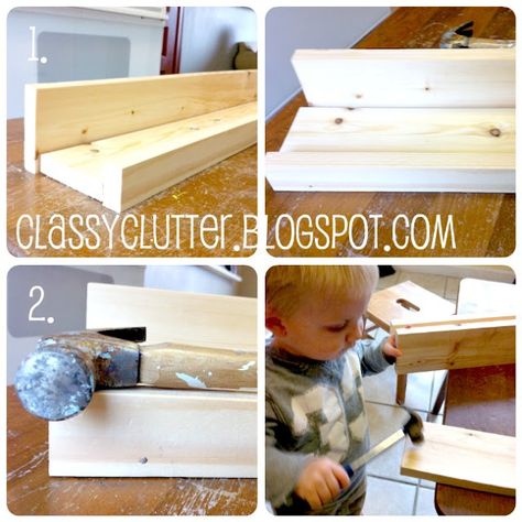 Classy Clutter: DIY book shelf ledges - Easy, inexpensive and AWESOME! Diy Book Ledge, Diy Ledge, Book Ledge, Diy Shelf, Diy Bookshelf, Ledge Shelf, Organisation Ideas, Handy Man, Homeschool Room