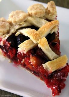 Apple Rhubarb Pie, Yummy Pie, Rhubarb Recipes Pie, Plum Pie, Raspberry Rhubarb, Slice Of Pie, Plum Recipes, Rhubarb Pie, Rhubarb Recipes