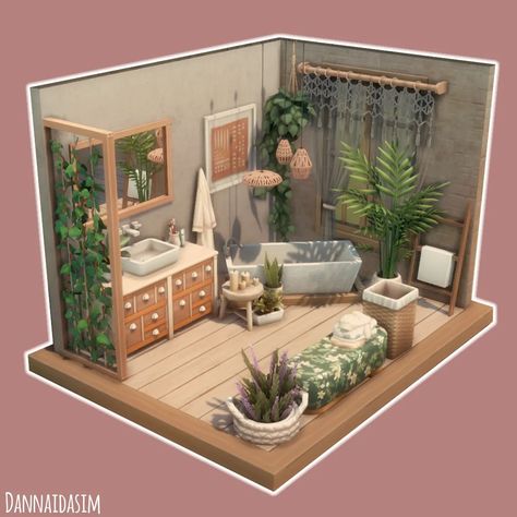 #bohobathroom hashtag on Instagram • Photos and videos Sims 4 Penthouse, Sims 4 Modern House, Living Room Sims 4, Lotes The Sims 4, Sims Freeplay Houses, Muebles Sims 4 Cc, House Interior Design Styles, Sims 4 House Plans, Sims 4 House Building