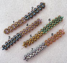 Linda's Crafty Inspirations: Playing with my beads... Half Tila Bracelet, Superduo Beads, Super Duo Beads, Beaded Braclets, Twin Beads, Tila Beads, Bead Tutorials, Duo Beads, Beaded Beads