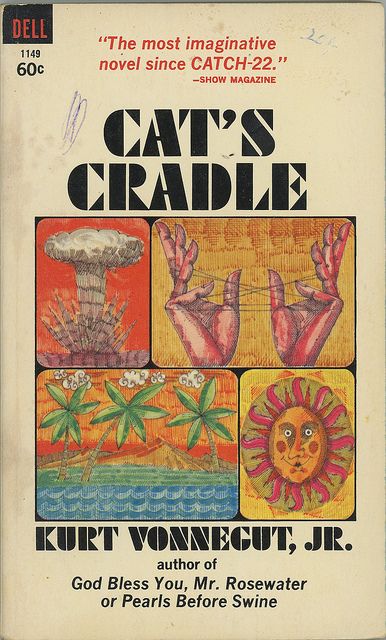 Cat's Cradle, Cats Cradle, Kurt Vonnegut, Science Fiction Novels, Book Cover Art, Literary Fiction, Cat Pin, Album Art, Love Book