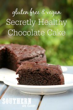 You would never know that this Secretly Healthy Chocolate Cake Recipe was gluten free, contained zucchini or had a frosting that is entirely sugar free! The perfect birthday cake or party option, this clean eating recipe is a family favorite and so easy to make! Moist, fluffy and delicious, it is gluten free, has a vegan option, refined sugar free, dairy free, nut free, soy free, egg free and one of our favourite sweet treats! Applesauce, dates and zucchini are the secret healthy ingredients and Healthy Chocolate Cake Recipe, Sugar Free Chocolate Cake, Clean Eating Recipe, Dairy Free Chocolate Cake, Weight Watcher Desserts, Healthy Chocolate Cake, Dairy Free Cake, Vegan Chocolate Cake, Clean Eating Desserts