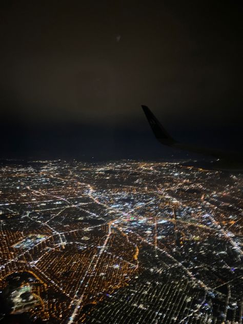 #travelling #plane #aeroplane #view #night #city #citylights Aeroplane View, Night City, City Lights, Lighting, Travel, Quick Saves