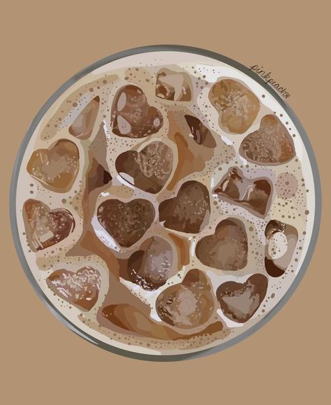 Business Packages, Iced Chai Latte, Iced Chai, A Level Art Sketchbook, Coffee Drawing, Coffee Illustration, Relaxing Art, Coffee Poster, Iphone Wallpaper Photos