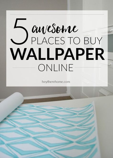 5 awesome place to buy wallpaper online via @heytherehome #walls #walldecor #wallpaper Peeling Wallpaper, Buy Wallpaper, Awesome Places, Rainbow Wallpaper, Décor Boho, Wallpaper Online, Décor Diy, Subtle Textures, Wall Treatments