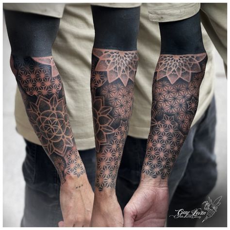 Geometric Tattoo Sleeve Designs Men, Geometric Mandala Tattoo Men, Geometric Tattoo Men, Geometric Tattoo Design Pattern, Mandala Geometric Tattoo, Mandala Forearm Tattoo, Mandala Tattoo Mann, Mandala Sleeve Tattoo, Geometric Tattoo Hand