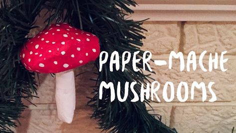 Dishfunctional Designs: Winter Woodland Inspired Crafts & Treats Paper Mache Mushroom Diy, Paper Mache Mushroom, Making Paper Mache, Mache Art, Repurposed Art, Upcycle Repurpose, Farmhouse Paint, Winter Woodland, Fairy Birthday