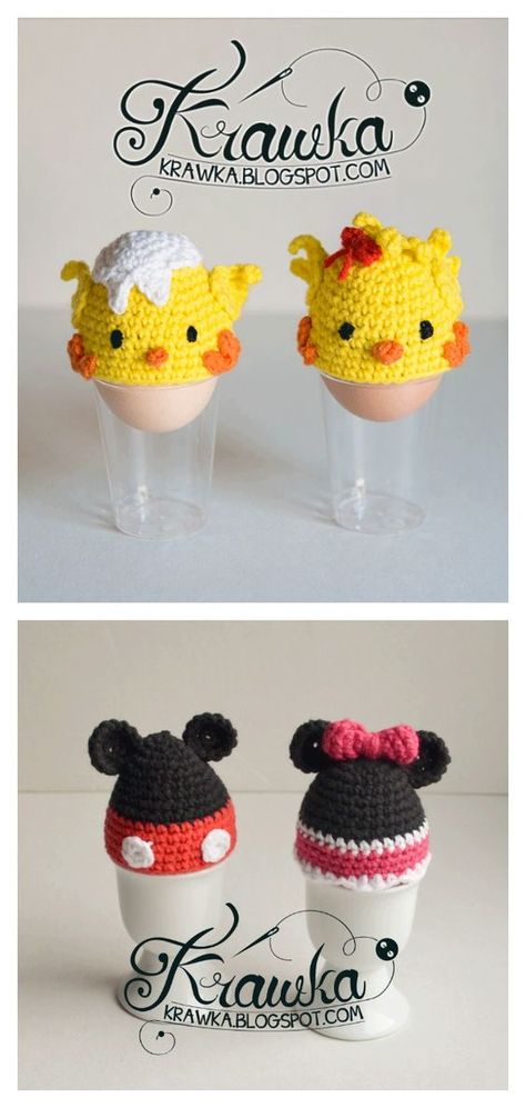 Crochet Egg Cozy / Cover Free Patterns Egg Cozies Crochet Patterns, Crochet Cream Egg Covers Free Pattern, Knitted Easter Egg Covers, Easter Egg Cozy Crochet Pattern, Crochet Egg Cozy, Egg Cozy, Crochet Egg, Crochet Dish Towels, Disney Crochet Patterns