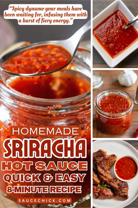 SRIRACHA HOT SAUCE RECIPE Mild Hot Sauce Recipe, Hot Sauce Recipe, Homemade Dry Mixes, Homemade Hot Sauce, Dry Mixes, Homemade Sauce Recipes, Hot Sauce Recipes, Sriracha Sauce, Homemade Sauce