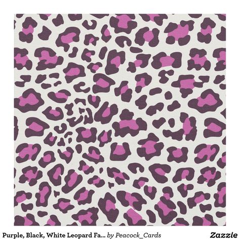 Purple, Black, White Leopard Fabric | Zazzle Purple Leopard Print Wallpaper, Leopard Print Wallpaper, Cheetah Print Wallpaper, Purple Animals, Purple Leopard Print, Y2k Party, Animal Print Wallpaper, Leopard Fabric, Animal Print Fabric