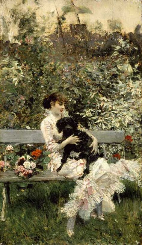 Giovanni Boldini (Italian,1842-1931) Giovanni Boldini, John Singer Sargent, Painting People, Cave Paintings, Italian Painters, Italian Artist, Dog Paintings, Belle Epoque, Dog Art