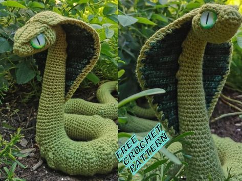 Amigurumi Snake Free Crochet Pattern - Amıgurum.com Amigurumi Snake, Womens Crochet Patterns, Crochet Dragon, Crochet Animals Free Patterns, Crochet Amigurumi Free Patterns, Crochet Amigurumi Free, Plush Pattern, Random Art, Crochet Stuff