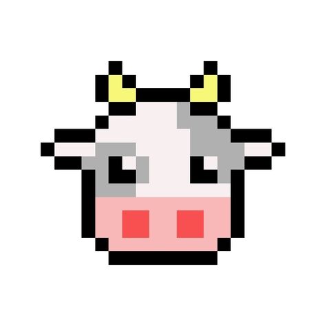 Pixel Cow, Cow Pixel Art, Purple Cow, Pixel Art Characters, Pixel Art Pattern, Art Characters, Pattern Art, Pixel Art, Art Ideas