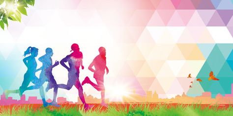 Marathon posters background material Color Fun Run, Sports Day Poster, Posters Background, Marathon Poster, Marathon Posters, Background Landscape, Camo Wallpaper, Tv Set Design, Ramadan Images