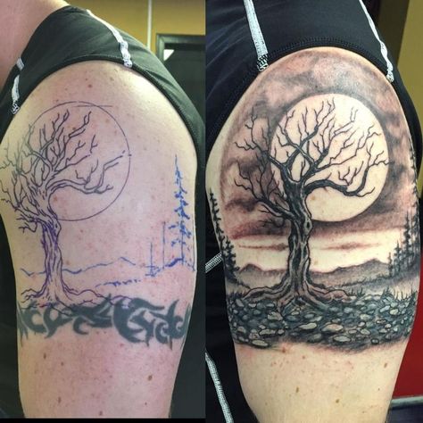 Cover Up Tattoos Before And After, Cover Up Tattoo Ideas, Up Tattoo Ideas, Magic Tattoo, Up Tattoo, Tattoo Cover Up, Tattoos For Black Skin, Arm Band Tattoo, Tattoo Cover