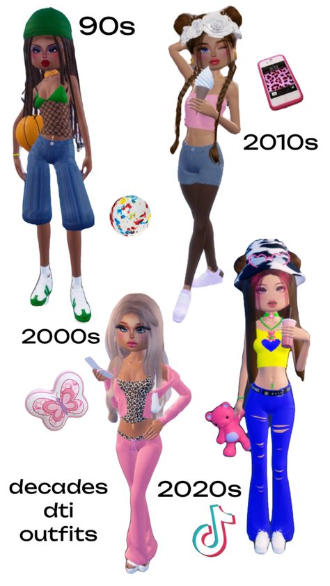 #dti #dtiinspo #dresstoimpress #preppy #decades #dtioutfits #90s #2000s #2010s #2020s #dresstoimpressroblox #dresstoimpressoutfit #dtiroblox decades outfits inspo 2000s Theme Outfit, 2000s Outfits Ideas, Decades Outfits, 2000s Theme, 2000s Outfit, Y2k Dress, 90s 2000s, 90s Outfit, Preppy Outfit