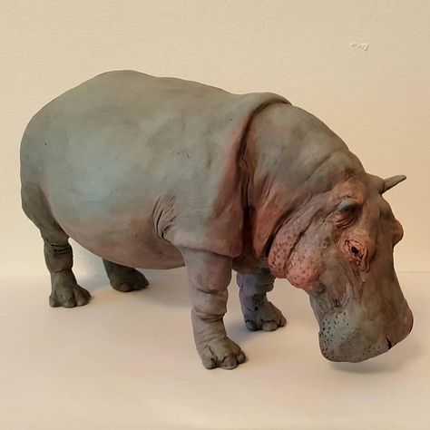 Hippo Sculpture, Schleich Animals, Animal Reference, Cat Activity, Wood Carving Patterns, Resin Painting, Hippopotamus, Pottery Ideas, Wood Work