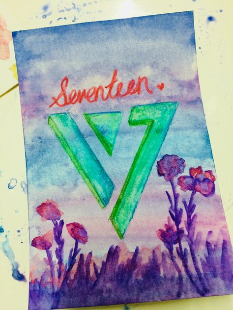 Seventeen Painting, Watercolor Sunset, Watercolor Art, Seventeen, Art Painting, Lab, Quick Saves, Art, Watercolour Art