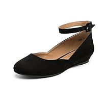 Womens Dress Flats, Low Wedge Sandals, Strap Flats, Low Heel Wedges, Elegant Heels, Simple Shoes, Ankle Strap Flats, Low Wedges, Casual Flat Shoes