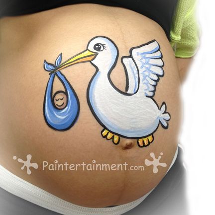 Bump Painting, Pregnant Belly Painting, Belly Art, Belly Casting, Face Painting Tutorials, Idee Babyshower, Belly Bump, Pregnancy Art, Baby Ball