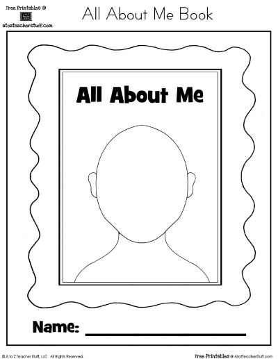 A good activity to get to know yourself and the classmates around you, a ten page booklet filled with facts about yourself. Also shows how they see themselves when they draw their face. All About Me Preschool Theme, Me Preschool Theme, All About Me Printable, All About Me Book, All About Me Worksheet, All About Me Preschool, All About Me Activities, About Me Activities, Beginning Of The School Year