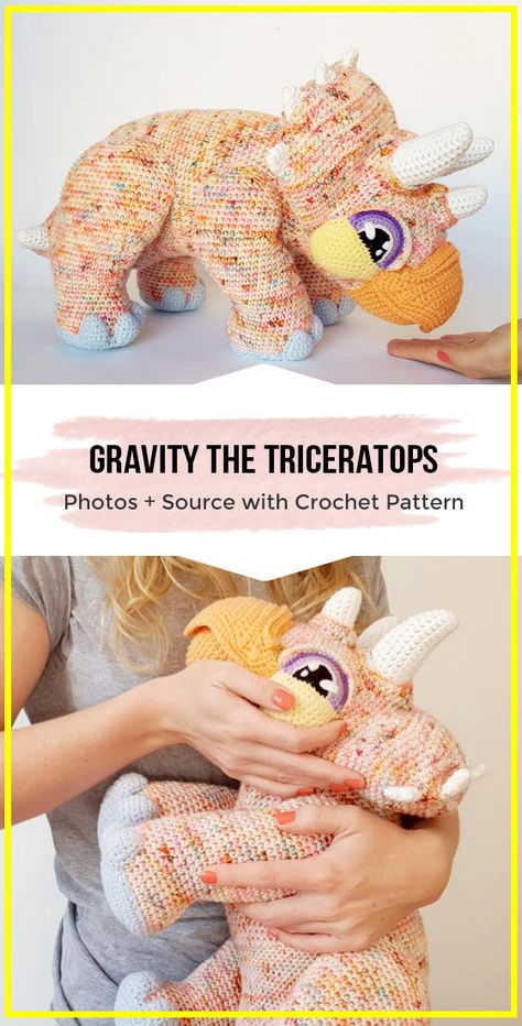 Easy Crochet Amigurumi, Amigurumi Easy, Crochet Dinosaur Patterns, Confection Au Crochet, Crochet Dinosaur, Crochet Easy, Crochet Gratis, Crochet Simple, Crochet Animal Patterns