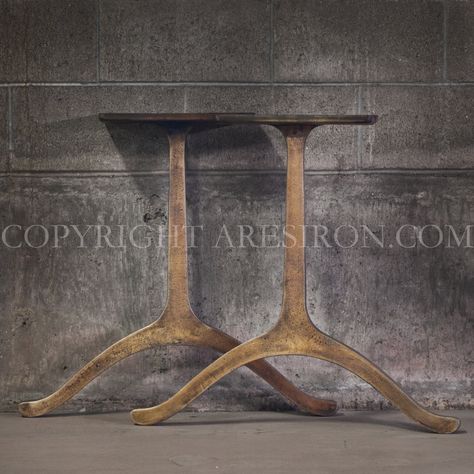 Cast Iron Table Legs | Wishbone Legs | Ares Iron Table Legs Ideas, Wrought Iron Table Legs, Cast Iron Table Legs, Cast Iron Table Base, Cast Iron Table, Iron Table Legs, Wrought Iron Table, Rustic Industrial Decor, Modern Craftsman