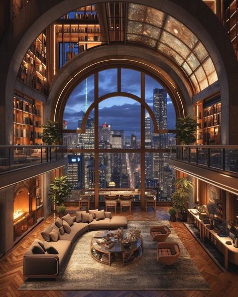 Libery Room, Appartement New York, Cozy Home Interior, Penthouse Aesthetic, City Penthouse, Tudor Period, Nyc Penthouse, Penthouse Design, New York Penthouse