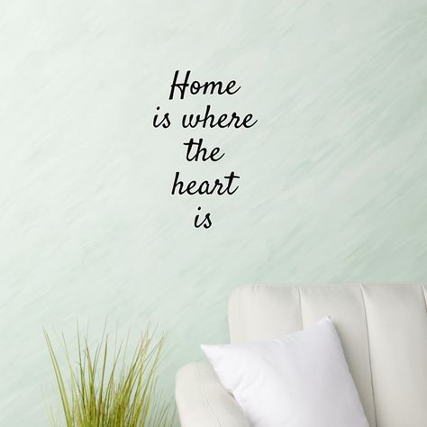 Home Is Where Love Resides, Home Is Where The Heart Is Illustration, Home Is Where The Heart Is Illustration Wall Art, And So Together They Built A Life Decal, Stylish Quote, Heart Wall Stickers, Unique Quotes, Modern Typography, Textured Wall