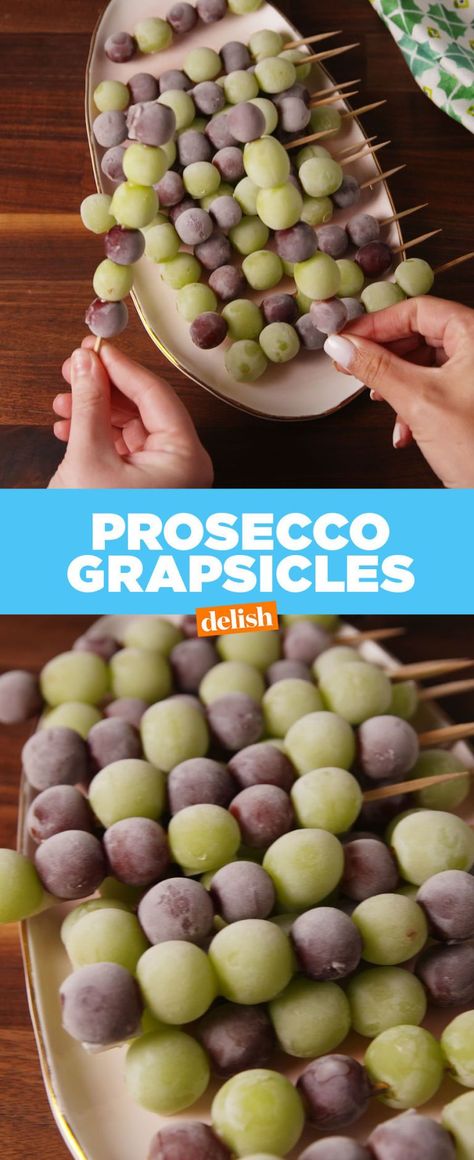 Summer Brunch Recipes, Boozy Food, Frozen Grapes, Grape Recipes, Recipes Snacks, Summer Brunch, Healthy Vegan Snacks, Summer Snacks, Vegan Snacks