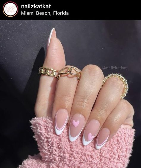 20 COQUETTE NAILS IDEAS - valbujo Nail Designs Summer Acrylic Almond Shape, Simple Nail Designs Almond Shape, Shape Almond Nails, Acrylic Nails Almond, Almond Nails Pink, Nails Almond Shape, Acrylic Nails Almond Shape, Almond Shape Nails, Classy Acrylic Nails