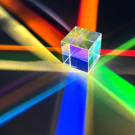 PRICES MAY VARY. 🌈✅【Magic Prism Cube Crystal】This RGB cube prism made of colored glass panels, which can manipulate light through light refraction to form a kaleidoscope-like pattern. With its exquisite and unique design, even if you are in the same place, you can enjoy various colors from different angles 🌈✅【Premium Material】Our Magic Prism Cube made from high quality crystal k9 material, no bubbles, distortions or inclusions with quality.Each one is carefully checked, no scratches are allowe Color Mixing Acrylic, Color Cube, Puzzle Party, Glass Prism, Party Favors For Kids, Cube Puzzle, Prisms, Rainbow Color, Sun Catcher