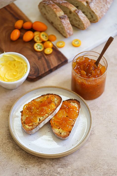 Kumquat and Ginger Marmalade Ginger Marmalade, Marmalade Jam, Ginger Jam, Marmalade Recipe, Jam Recipes Homemade, Homemade Jelly, Fruit Peel, Jelly Recipes, Jams & Jellies