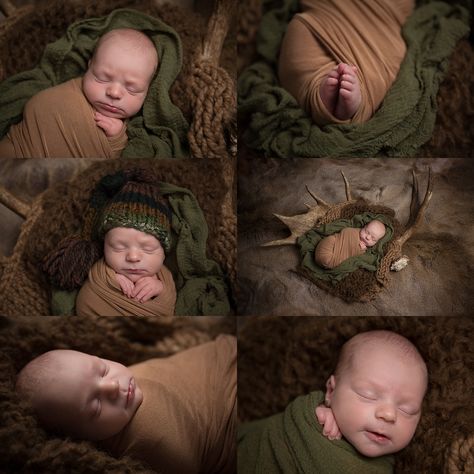 Hobbit Newborn Pictures, Woodland Theme Newborn Photoshoot, Woodsy Newborn Photos, Woodland Newborn Photography, Boy Newborn Photography, Baby Hunter, Baby Boy Newborn Pictures, Newborn Photography Boy, Newborn Photography Poses