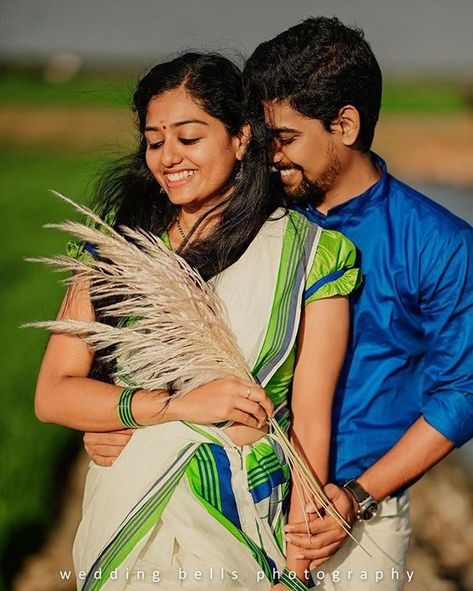 Hindu Wedding Photos, Marriage Photoshoot, Marriage Photography, Amazing Wedding Photos, Kerala Wedding, Indian Wedding Photography Couples, Romantic Couple Images, Outdoor Couple, Wedding Photoshoot Poses