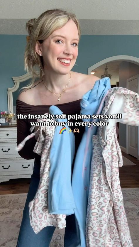 the insanely soft pajama sets that are soooo soft & cozy you’ll truly want to order them in multiple colors! 🌈🙌🏻 currently on promo for only $20.99 a set when using the code: 5NA77VOG at checkout!! 💗 Comment NEED IT and I’ll send you the direct 🔗 to shop with the promo code or find this set in my amazon storefront under “favorite loungewear & pjs” and in my LTK! 🫶🏻 #pajamaset #pajamas #pajamastyle #amazonmusthaves #cutepjs #ekouaernyfw #ekouaer9thday #primeday Cute Pjs, Soft Pajamas, Amazon Storefront, Fashion Collage, Where To Shop, Pajama Sets, Amazon Fashion, Store Fronts, Pajama Set